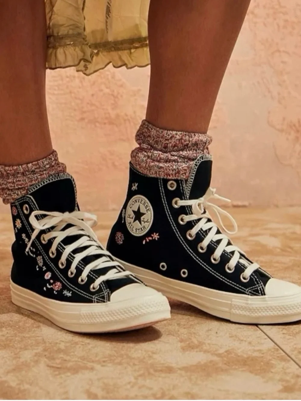 CONVERSE • Black/White Chuck Taylor All-Star Things To Grow High-Top Sneakers,